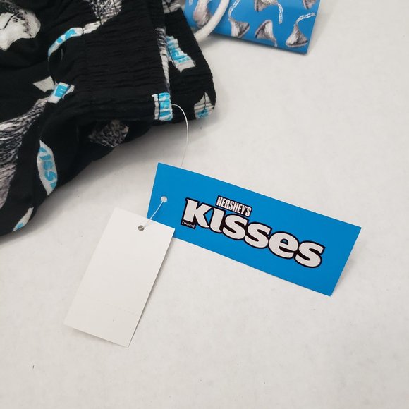 NWT Mens Boxers Underwear Hershey's Kisses Black Silver Candy Chocolate S Gift - Picture 11 of 12